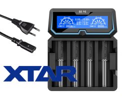 Xtar X4 – Vier-Schacht Ladegerät für Lithium Ionen und Ni/ MH Akkus