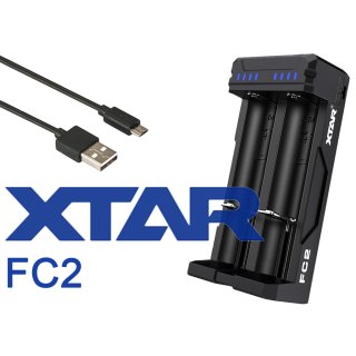 Xtar FC2 - Ladegerät für Li-Ion und NiMh/NiCd-Akkus