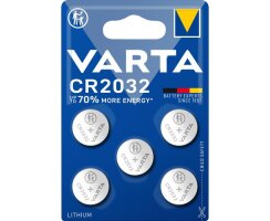 Varta CR2032 Lithium Knopfzelle 3V 230mAh Batterie...