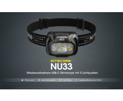 Nitecore NU33 Kopflampe schwarz - 700 Lumen