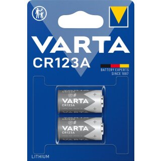 Varta CR123A Fotobatterie 3,0V Lithium 6205 (2er-Blister)