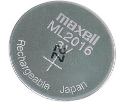 MAXELL ML2016 Li-Mn 3V / 25mAh Knopfzelle wiederaufladbar