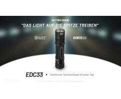 Nitecore EDC33 - 4000 Lumen extrem leistungsstarke EDC-Taschenlampe