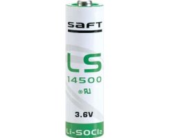 Saft LS14500 Lithiumbatterie 3,6V, 2600mAh