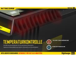 NiteCore Digicharger D2 EU B-Stock