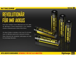 NiteCore Digicharger D2 EU B-Stock