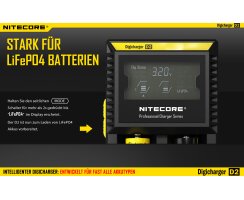 NiteCore Digicharger D2 EU B-Stock