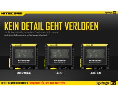 NiteCore Digicharger D2 EU B-Stock