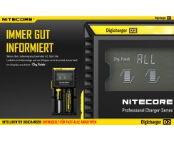 NiteCore Digicharger D2 EU B-Stock