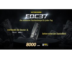 Nitecore EDC37 - 8000 Lumen extrem leistungsstarke...