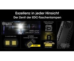 Nitecore EDC29 LUMINBLADE - 6500 Lumen extrem leistungsstarke EDC-Taschenlampe