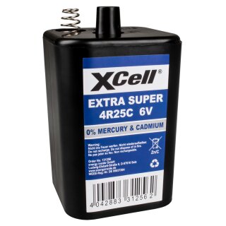 XCell Extra Super 4R25 6V-Block Batterie lose Laternenbatterie