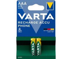Varta Phone Accu AAA Micro Ni-Mh Akku (2-er Pack, 800...