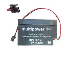 Multipower AGM-Blei-Akku Bleigelakku12V 0,8Ah...