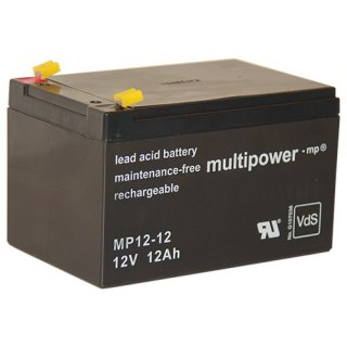 MP12-12 Multipower-Bleiakku, wartungsfrei 12Volt 12Ah