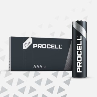 Duracell Procell Alkaline Micro AAA MN2400 LR03 Batterie 10er-Pack