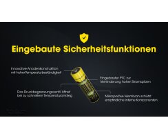 NiteCore 14500 Li-Ion Akku 3,7V 1000mAh NL1410