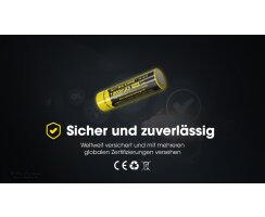 NiteCore 14500 Li-Ion Akku 3,7V 1000mAh NL1410